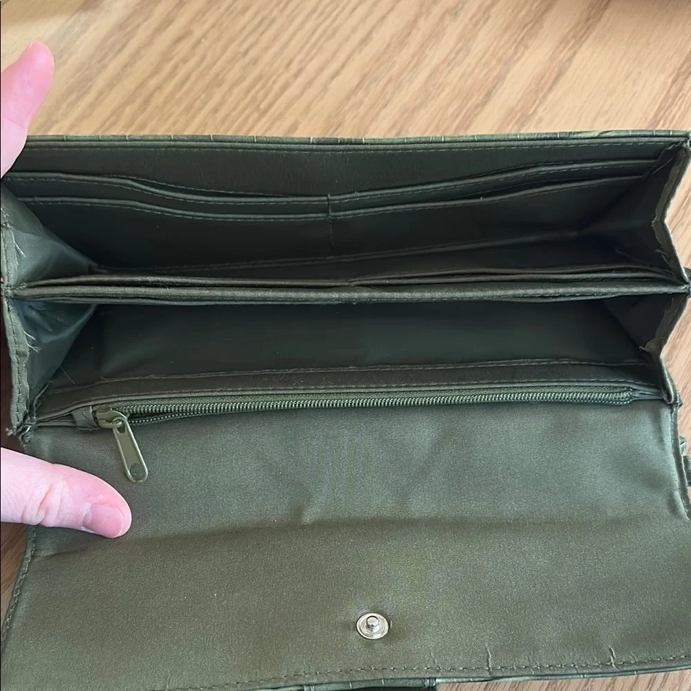 Hato hasi green crocodile wallet - Picture 4 of 4